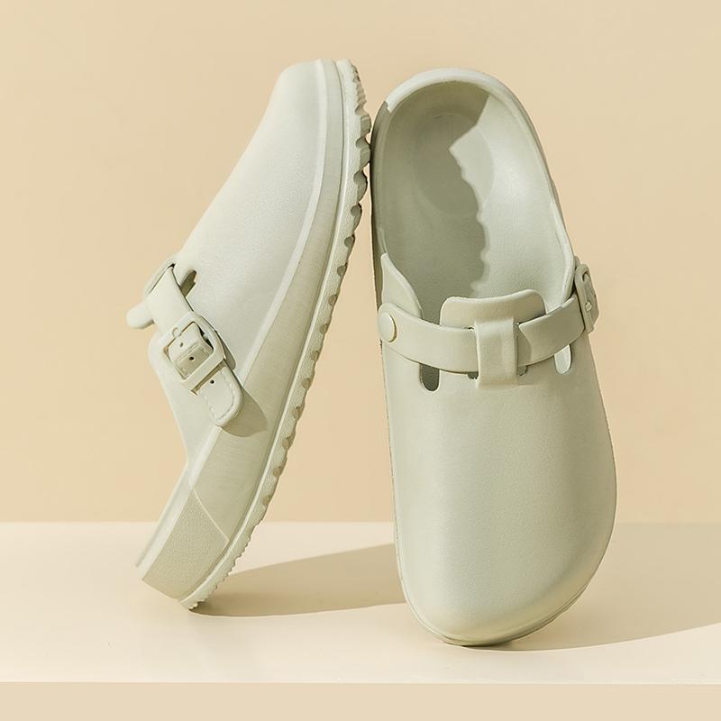 Waterproof non-slip work clogs arch support for chefs nurses labs gardens, lightweight and comfortable slip-on sandals, elastic foam shoes mules