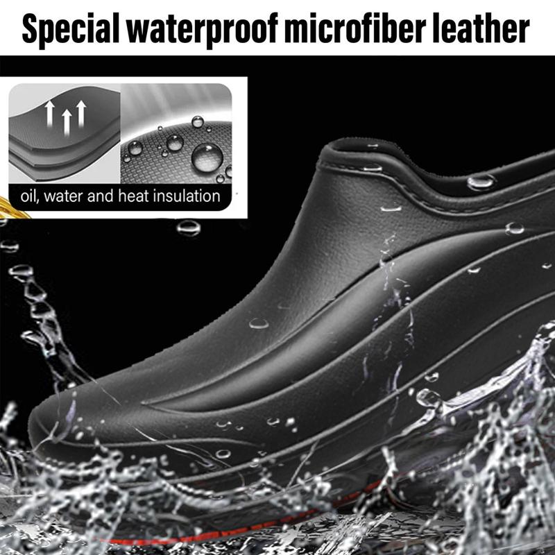 Anti-Slip Chef Nurse Work Clogs Waterproof Oil-Proof Wide Toe Lightweight Cushion for Hospital Kitchen Restaurant clogs Black Footwear Walking Shoes