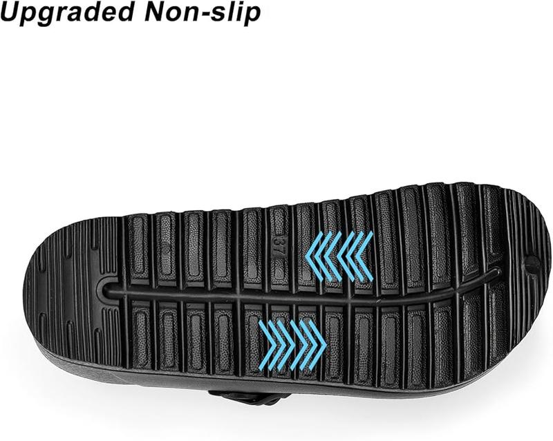 Waterproof non-slip work clogs arch support for chefs nurses labs gardens, lightweight and comfortable slip-on sandals, elastic foam shoes mules