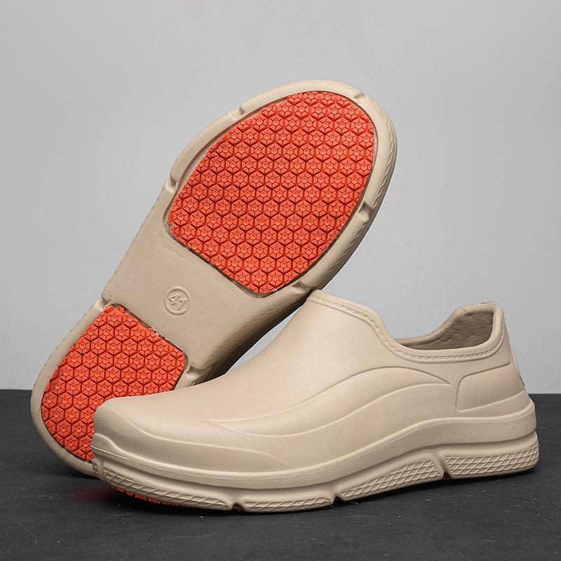 Anti-Slip Chef Nurse Work Clogs Waterproof Oil-Proof Wide Toe Lightweight Cushion for Hospital Kitchen Restaurant clogs Black Footwear Walking Shoes